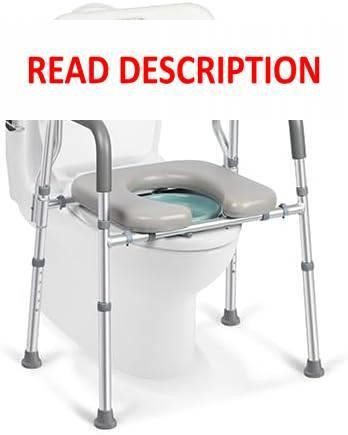 Raised Toilet Seat  4-in-1 Adjustable Chair
