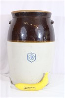 Two-Tone Stoneware 6 Gal. Crock