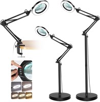 NEW $110 Magnifying Glass with Light and Stand