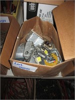 box of used electrical items