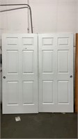1 Lot (2) 6-Panel Hollow Core Interior Door Slab