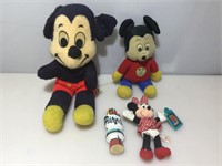 Vintage Mickey Mouse plush and more.