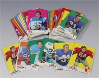 1969 Topps Football, approx 50+ cards, assorted