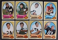 1970 Topps Football, 8 cards incl Charlie Smith