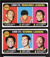 1970 Topps Basketball, LL #1 & #5 Exc cond.