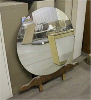 Round Dresser Mirror, Approx 40"x50"