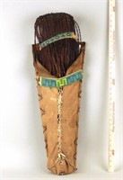 Native American Cradleboard, Twig Head Cover