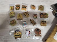 Lot Budweiser/Busche Olympic Beer advertising pins