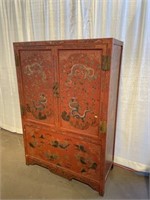 Contemporary Decorated Chinese Wardrobe