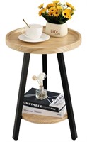 Hadulcet Accent Table, Small Round Side Table Roun