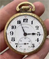 1923 Illinois 21 Jewel Pocket Watch - Running