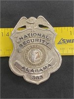 Vintage Alabama National Security Badge