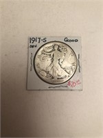 1917-S Walking Liberty Half