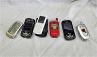 Lot of Used Cell Phones most FLIP PHONES