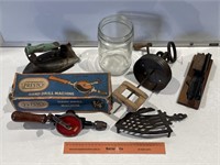 Assorted Vintage Household Inc. Butter Churn,