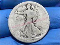 1927 Walking Liberty Half Dollar (90% silver)