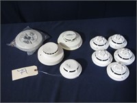 Lot of 8 Assorted Fire Alarm Smoke Detectors Used