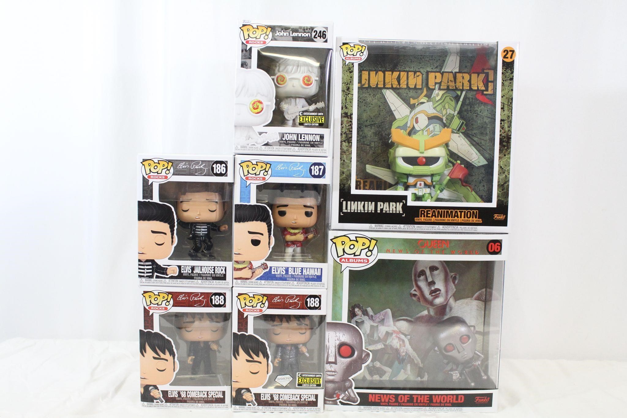 7 Elvis/John Lennon/Queen & More Pop Funkos