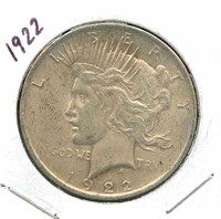 1922 Peace Silver Dollar