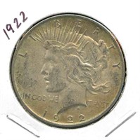 1922 Peace Silver Dollar