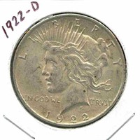 1922-D Peace Silver Dollar