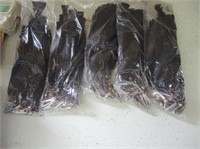 5 PK. OF BLACK FEATHER CLIPS