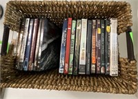 DVD’s  in basket