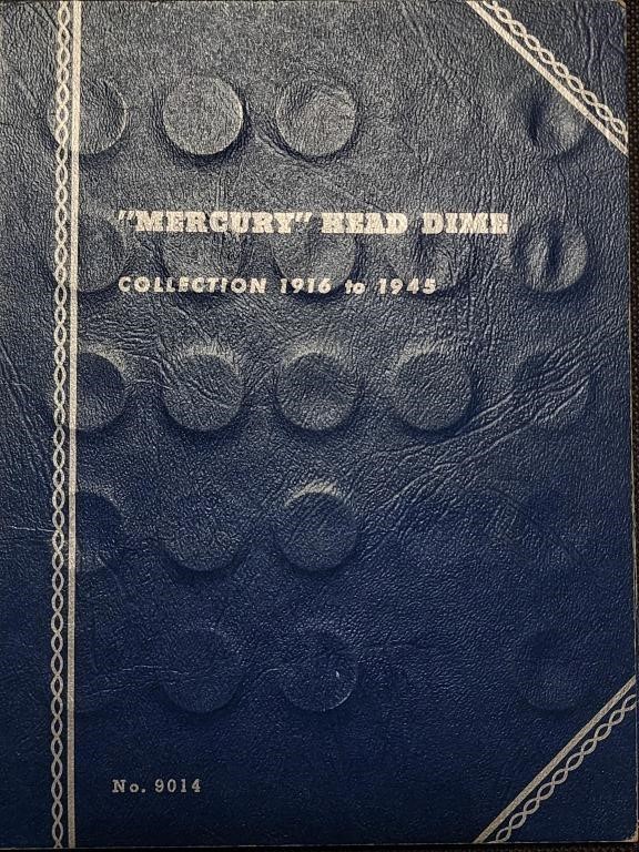 Mercury Dime Book 1916-1945 (Includes 55 Dimes)