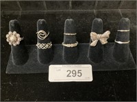 Sterling Silver & Silver Tone Rings.