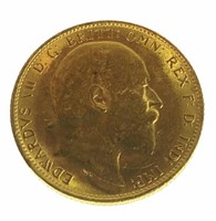 1902-s Sovereign King Edward Vii Gold Coin