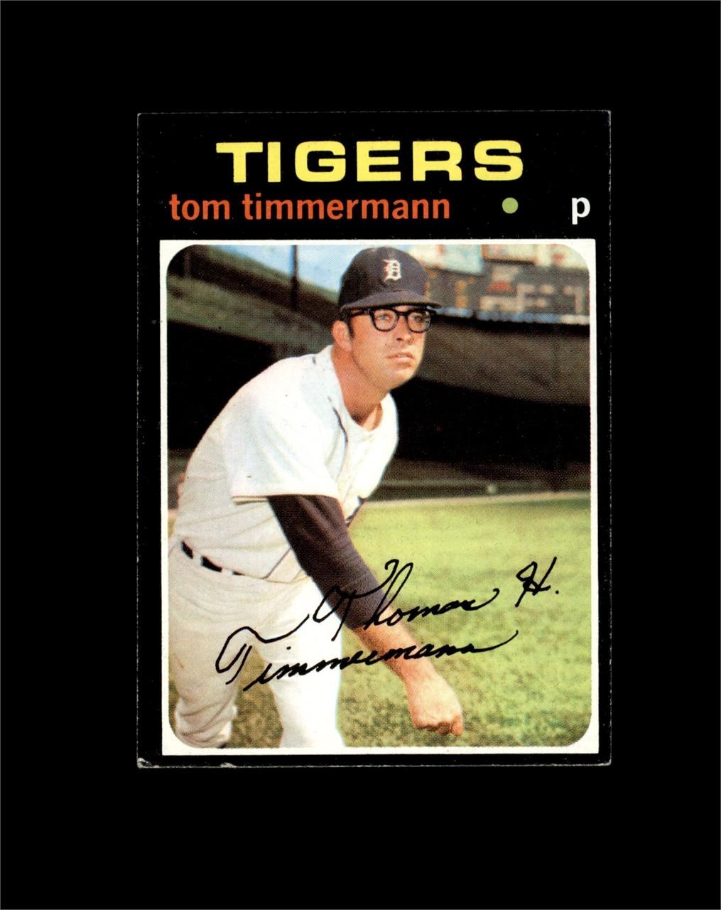 1971 Topps #296 Tom Timmermann EX to EX-MT+
