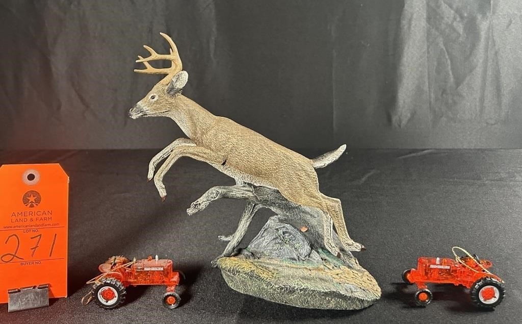 Cold Cast Bronze "Buck" and Allis Chalmers Chris..