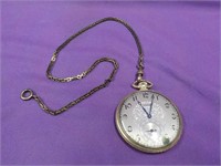 Elgin Pocket Watch/Chain Watch 1 1/2" Diameter,