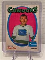 Dave Balon 1971/72 Card