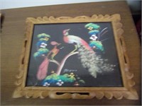 Feather Craft Wood Frmed Artwork