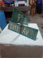 METAL DOUBLE SIDED STREET SIGNS