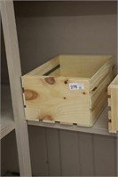 NEW PINE CRATE 12:X8"X6"