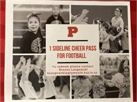 1 free cheer clinic pass for Basketball