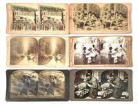 6 Photo Stereo Views Japan Scenes