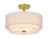 XiNBEi Lighting 3 Light Semi Flush Mount Light,