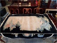 Antique Asian Hand-Knotted Rug