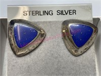 New Sterling silver blue lapis earrings