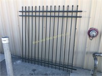 36 linear feet bronze finish aluminum fence