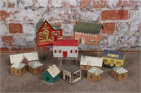 Vintage miniature model buildings lot (11), 6