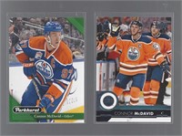 CONNOR McDAVID LOT OF TWO 3RD YEAR CARDS