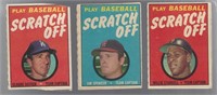 1970 TOPPS SCRATCHOFF BOOKLET GAMES LOT OF 3