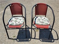 2ct Metal Lawn Chairs