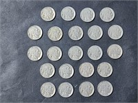 (22) Buffalo Nickels