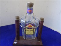 Collector Crown Royal Bottle on Stand 14in tall