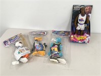 Space Jam Stuffed Animals and Action Figure